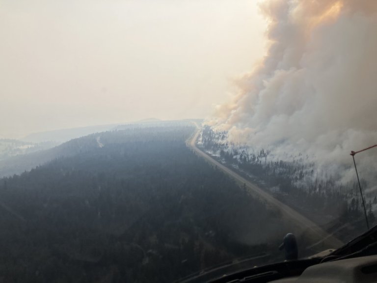 Burned chimney all that remains of woman's home after wildfire near Clinton, B.C. | iNhome