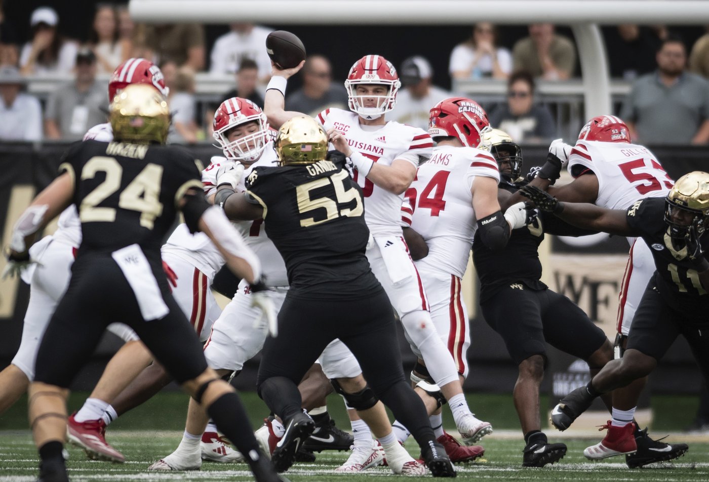 Louisiana makes its late FG, Wake Forest misses as Ragin' Cajuns take 41-38 road win | iNFOnews.ca Louisiana makes its late FG, Wake Forest misses as Ragin' Cajuns take 41-38 road win | iNFOnews.ca