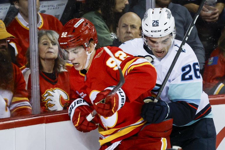 Dunn's three-point night spurs Seattle Kraken to 6-1 win over Calgary Flames | iNFOnews.ca