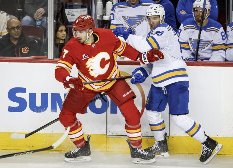 Rookie Gridin's shootout goal gives Calgary Flames 2-1 win over St. Louis Blues | iNFOnews.ca