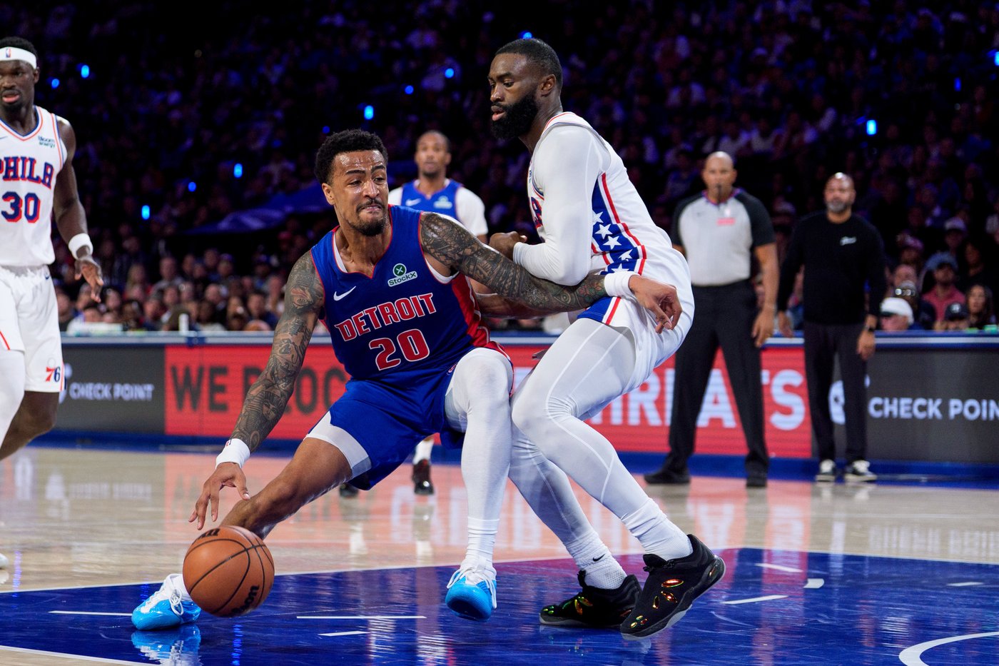 Cunningham scores 26, Collins has double-double in Detroit's 106-93 win over LeBron, 76ers | iNFOnews.ca Cunningham scores 26, Collins has double-double in Detroit's 106-93 win over LeBron, 76ers | iNFOnews.ca