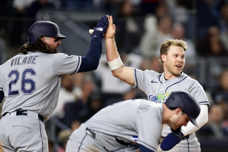 Rays clinch 5th AL East title with 6-1 victory at Yankee Stadium in 2nd game of doubleheader | iNFOnews.ca