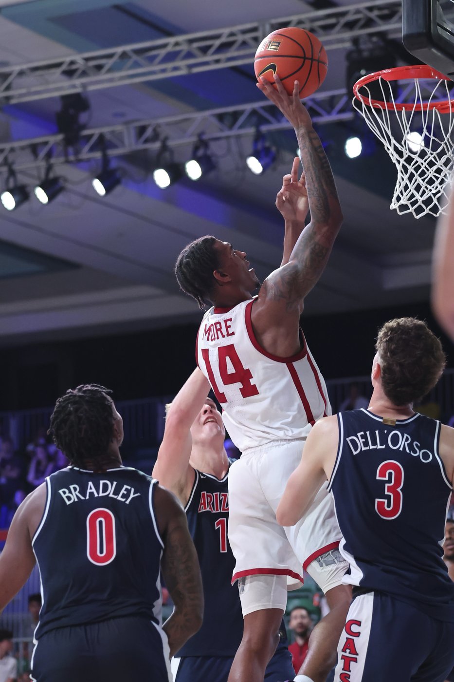 Moore and Fears combine for 50 points as Oklahoma tops No. 24 Arizona in Battle 4 Atlantis | iNFOnews.ca