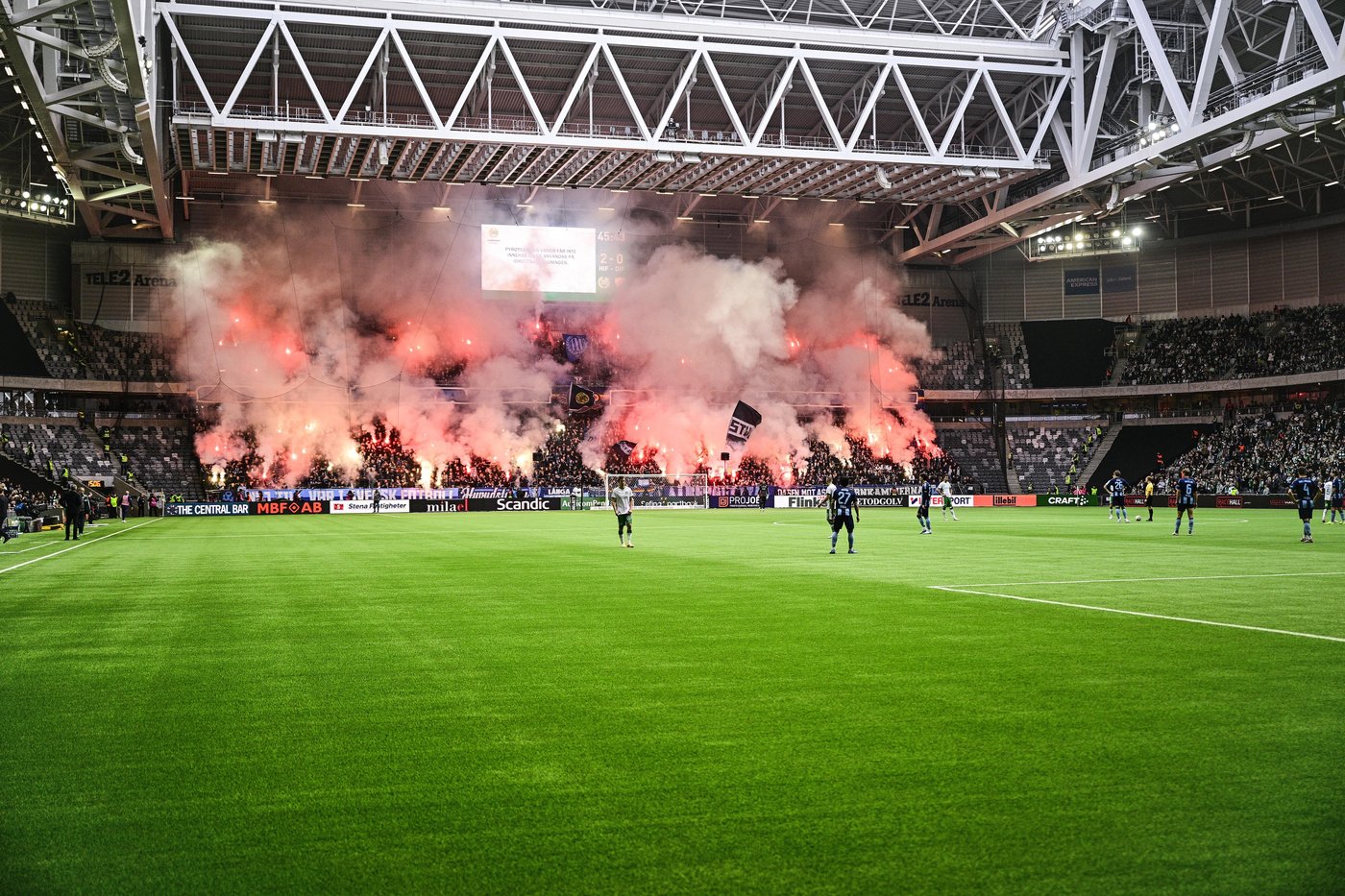 Swedish league game suspended after fans throw pyrotechnics onto the field | iNFOnews.ca Swedish league game suspended after fans throw pyrotechnics onto the field | iNFOnews.ca