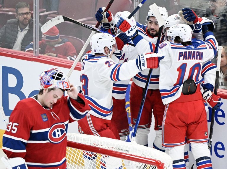 Montembeault shoulders blame for Canadiens 4-3 loss to Rangers | iNFOnews.ca