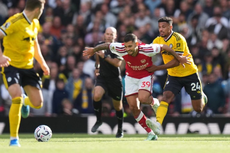 Arsenal roar back to beat Leeds 2-1 as Calafiori and Guimarães net Emirates firsts | iNFOnews.ca