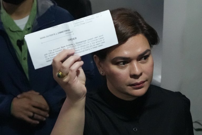 Philippines Vice President Sara Duterte posts bail after arrest for alleged threats against Marcos | iNFOnews.ca