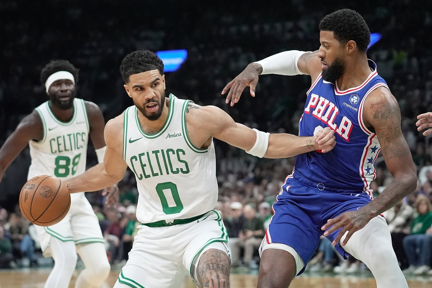 Jayson Tatum has strong return to playoffs for Celtics, who rout 76ers 123-91 in Game 1 | iNFOnews.ca Jayson Tatum has strong return to playoffs for Celtics, who rout 76ers 123-91 in Game 1 | iNFOnews.ca