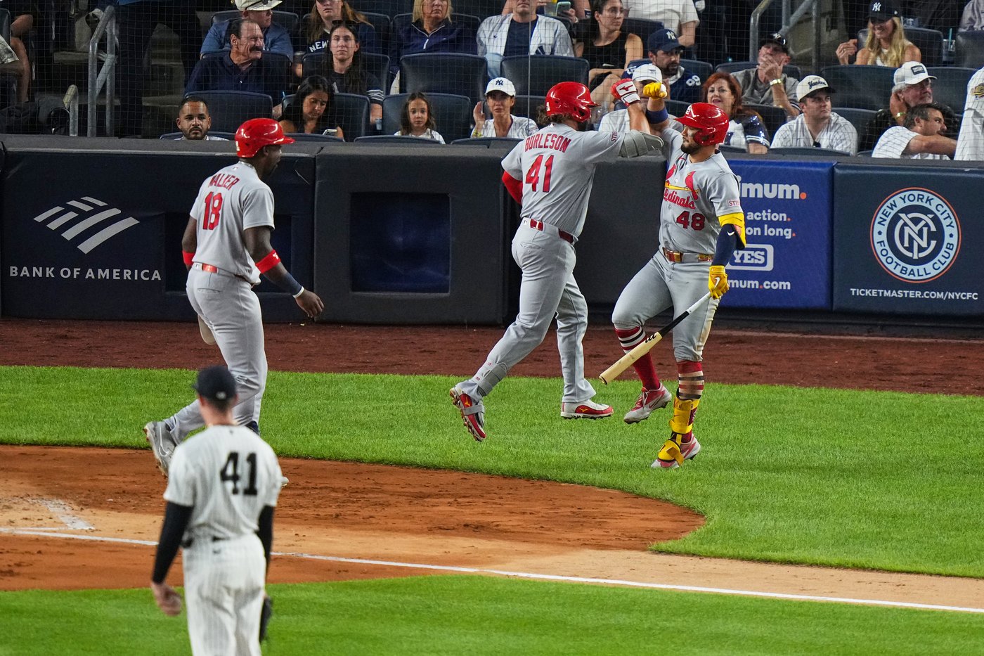 Alec Burleson hits 3 homers for Cardinals at Yankee Stadium after trade deadline passes | iNFOnews.ca Alec Burleson hits 3 homers for Cardinals at Yankee Stadium after trade deadline passes | iNFOnews.ca
