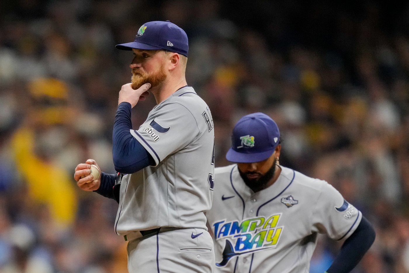 Drew Rasmussen can't make it through 4th inning as Rays blow 4-0 lead in Game 2 loss to Brewers | iNFOnews.ca