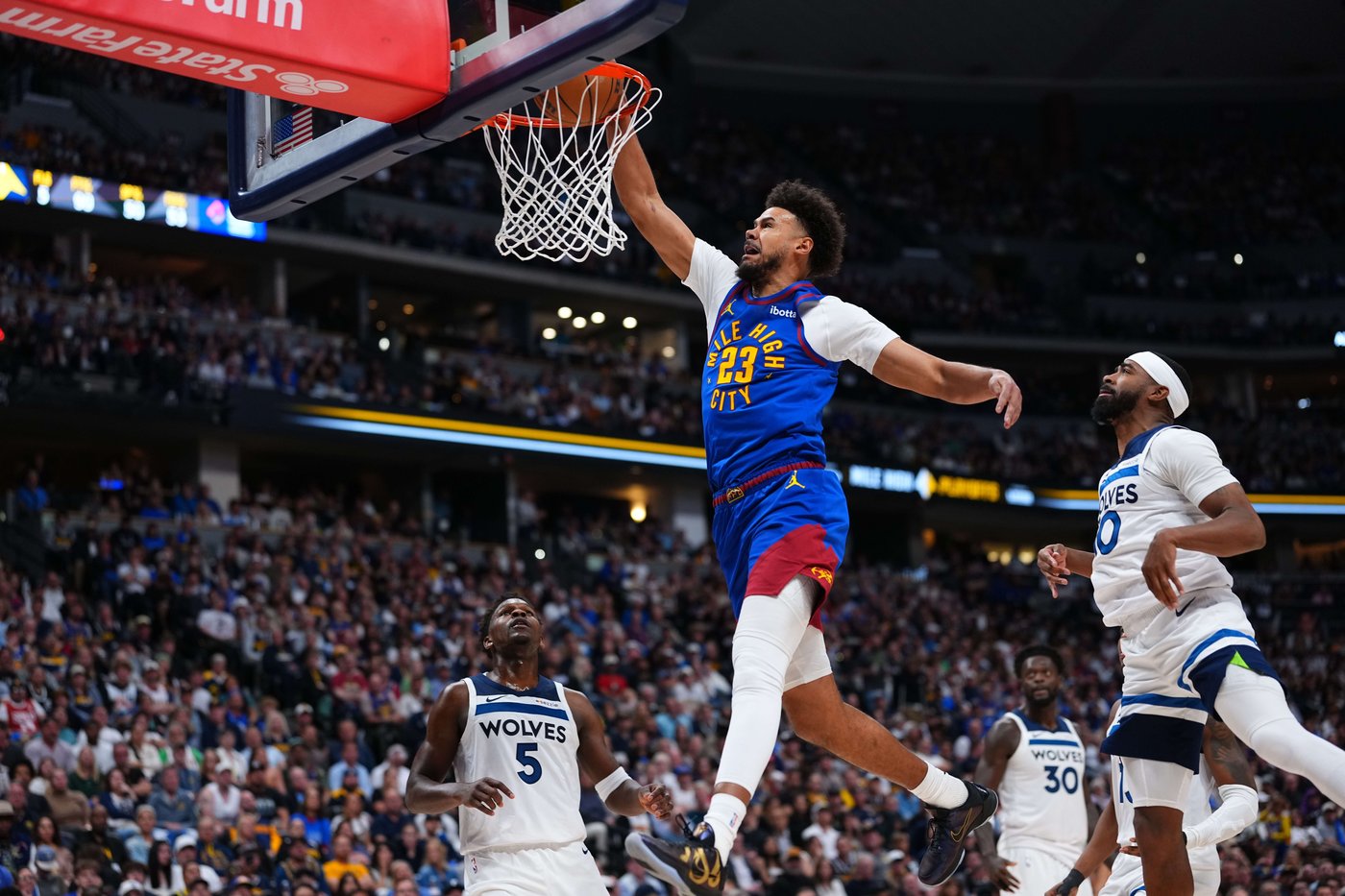 Nuggets aren't bothered by Jaden McDaniels' jabs in testy series against Wolves | iNFOnews.ca