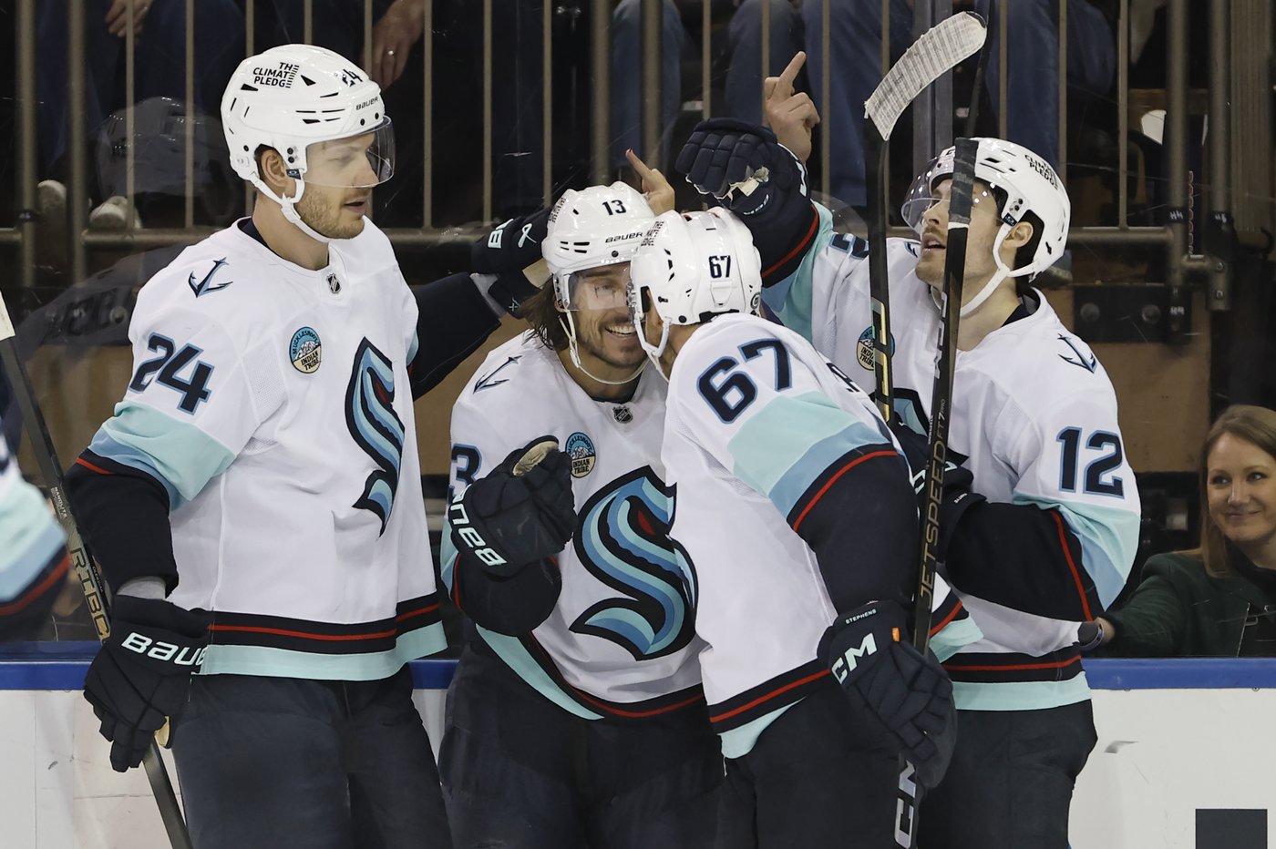 Bjorkstrand scores twice as Kraken rally past Rangers for a 7-5 win | iNFOnews.ca Bjorkstrand scores twice as Kraken rally past Rangers for a 7-5 win | iNFOnews.ca