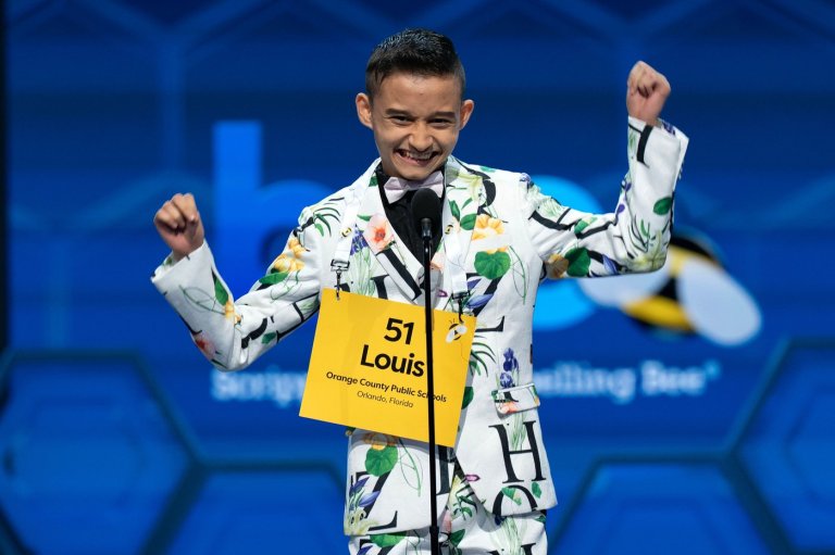 Photos of students competing for the Scripps National Spelling Bee trophy | iNFOnews.ca