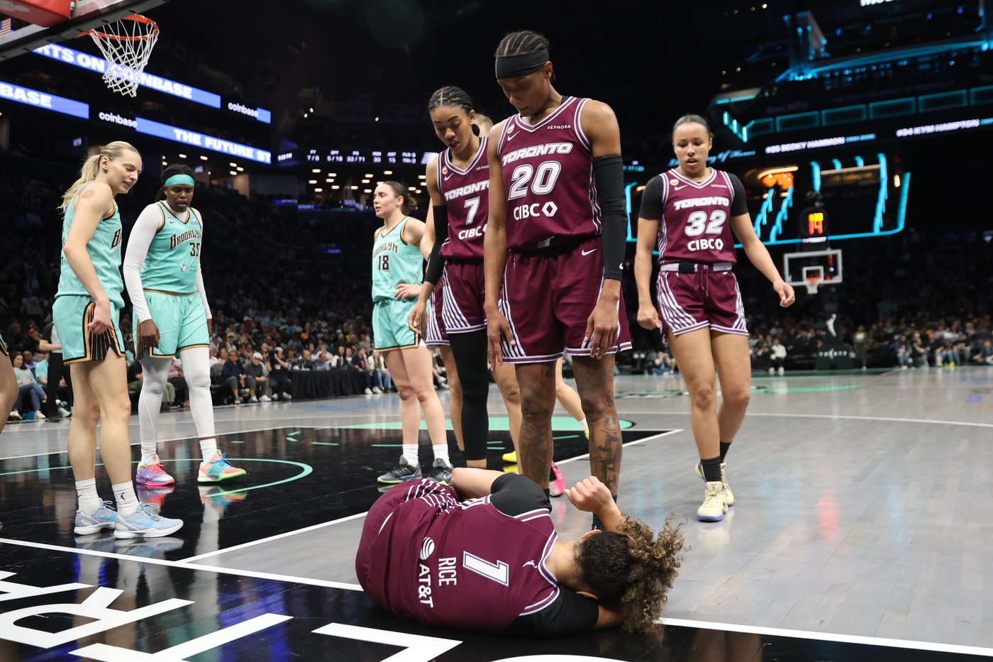 Toronto rookie Kiki Rice limps off late with injury vs New York Liberty, no immediate update | iNFOnews.ca