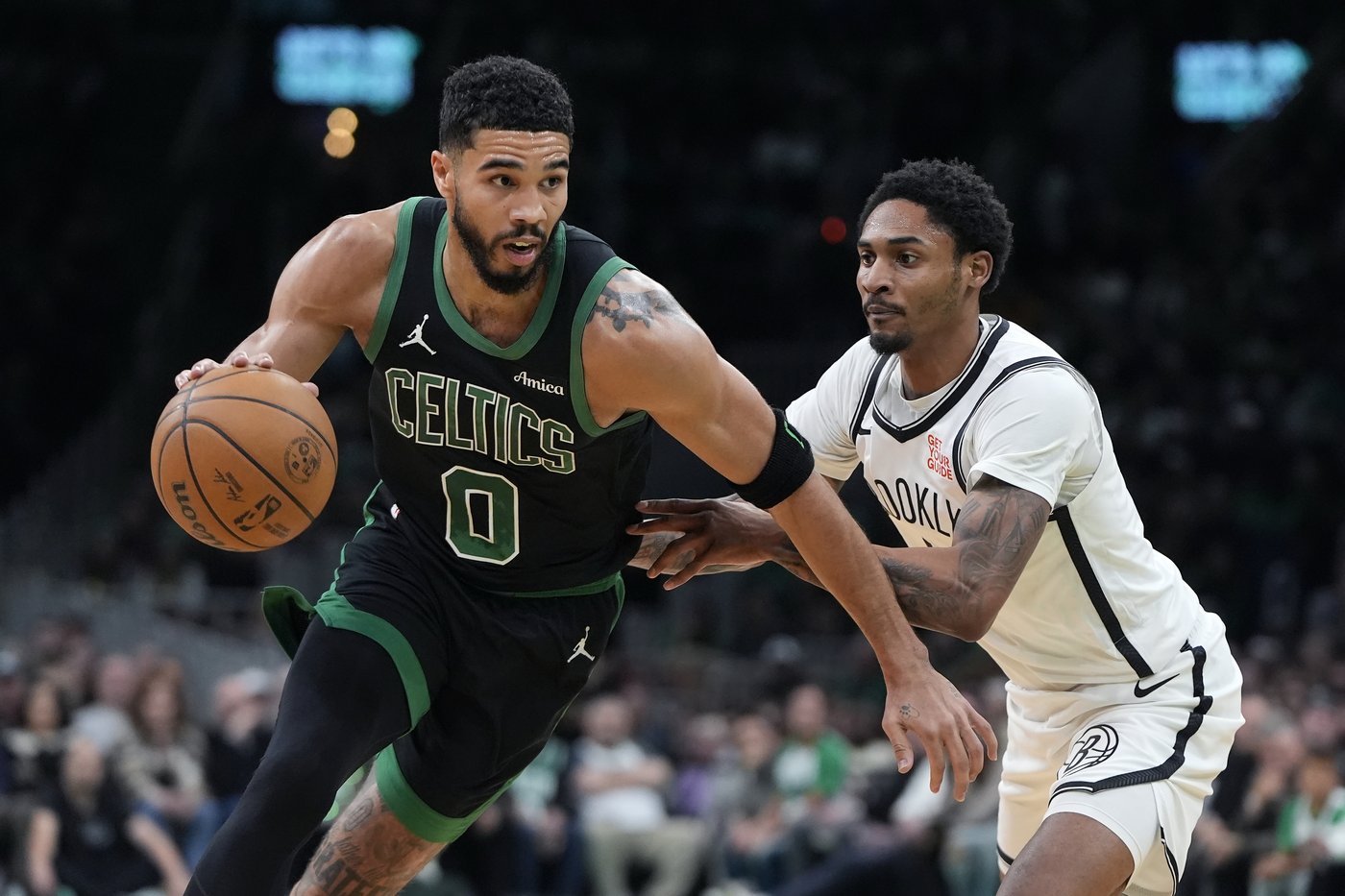 Tatum scores 33, Pritchard has six points in OT to lead Celtics to 108-104 win over Nets | iNFOnews.ca