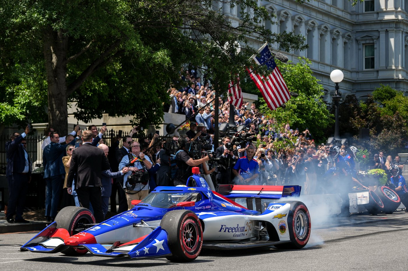 Trump's IndyCar race: Doing 200 in a 25 mph zone with manhole cover-displacing torque | iNFOnews.ca Trump's IndyCar race: Doing 200 in a 25 mph zone with manhole cover-displacing torque | iNFOnews.ca