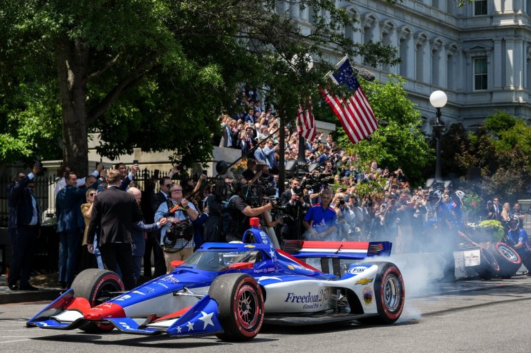 Trump's IndyCar race: Doing 200 in a 25 mph zone with manhole cover-displacing torque | iNFOnews.ca