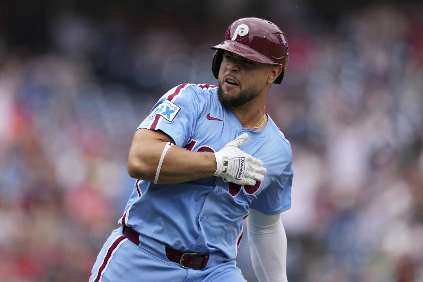 Marchán leads Harper-less Phillies over Braves 5-4 in doubleheader opener for 23rd win in 29 games | iNFOnews.ca Marchán leads Harper-less Phillies over Braves 5-4 in doubleheader opener for 23rd win in 29 games | iNFOnews.ca