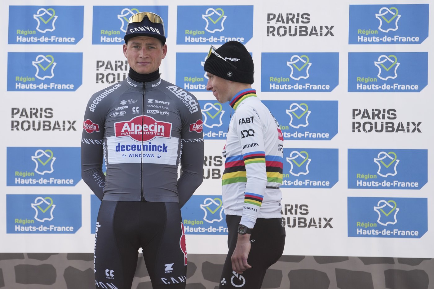Van der Poel wins Paris-Roubaix again with Pogačar in second place after late crash | iNFOnews.ca