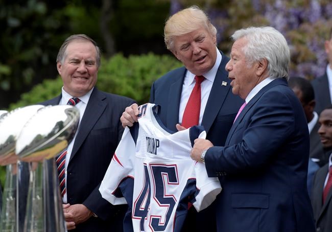 Political football: Patriots gave Trump a Super Bowl ring | iNFOnews.ca Political football: Patriots gave Trump a Super Bowl ring | iNFOnews.ca