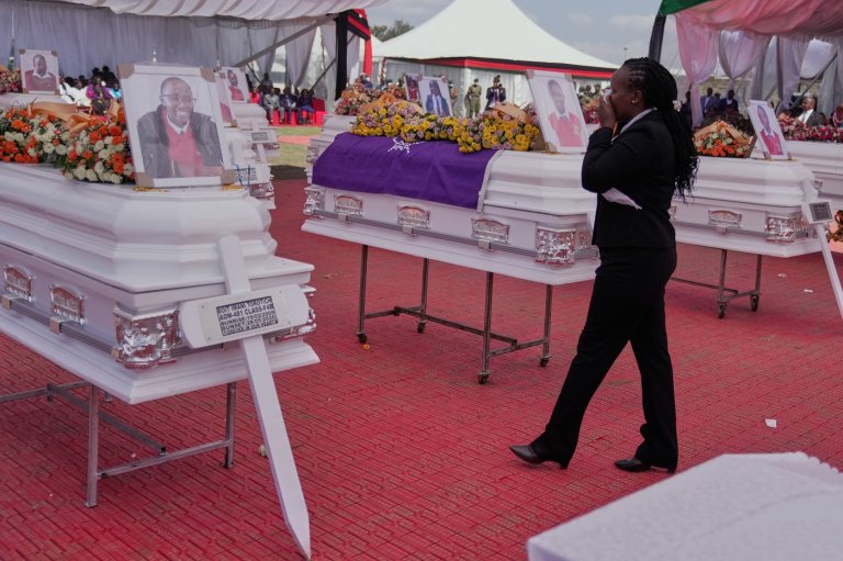 Kenya holds a memorial service for 16 victims of last month's girls school fire | iNFOnews.ca