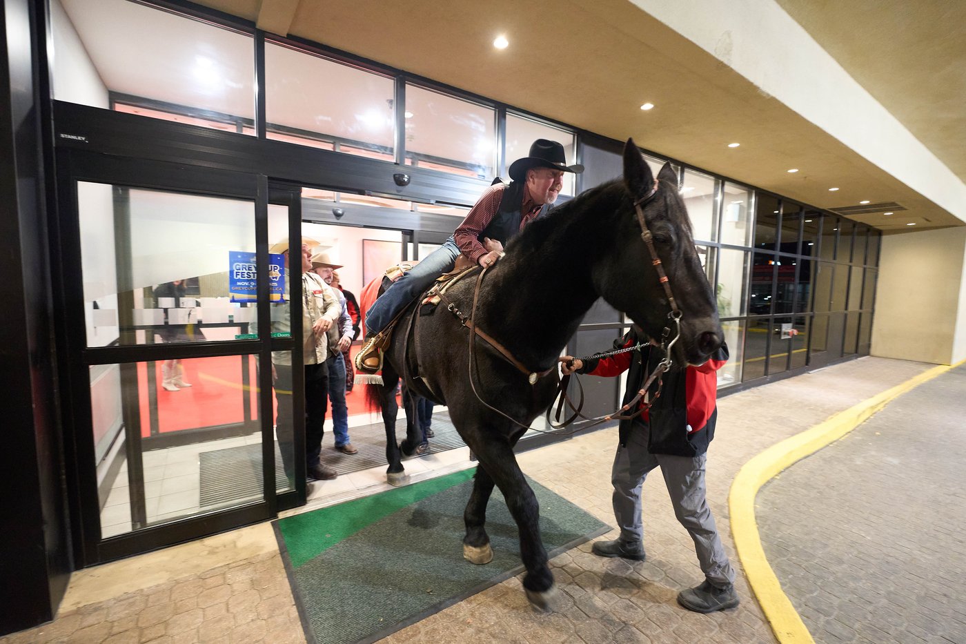 Photo Gallery: Grey Cup horse Tuffy Nuff arrives in Winnipeg | iNFOnews.ca