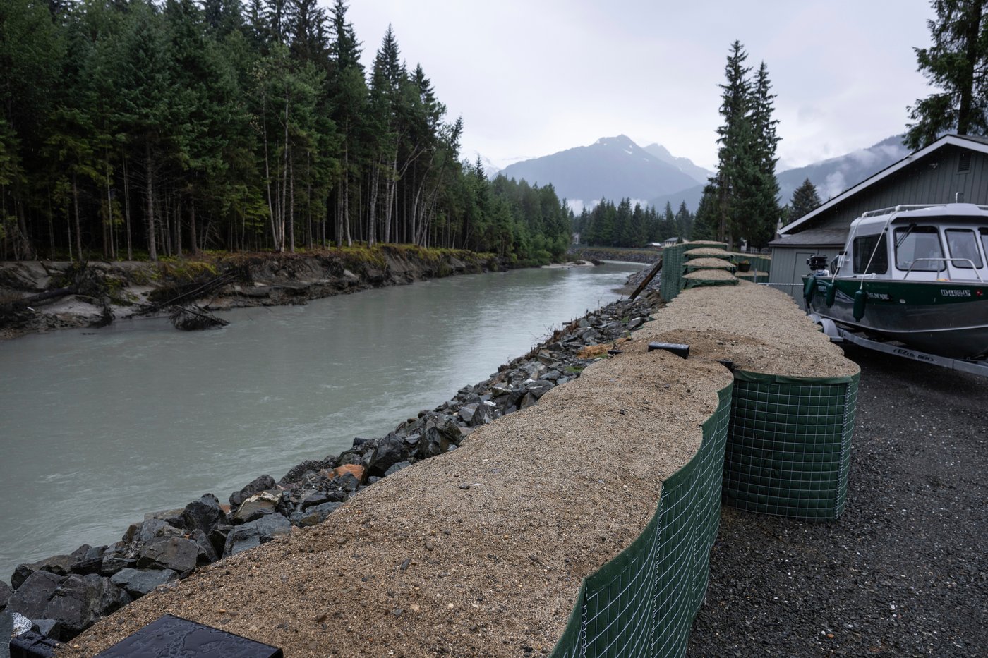 New river barriers prevented severe flood damage from a glacial outburst in Alaska, officials say | iNFOnews.ca