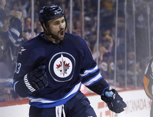 Jets glad Byfuglien can keep his physical presence in their lineup | iNFOnews.ca CP35198931