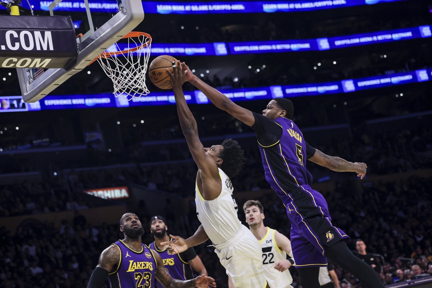 Dalton Knecht scores 37 with rookie record-tying 9 3-pointers, leading Lakers past Jazz 124-118 | iNFOnews.ca Dalton Knecht scores 37 with rookie record-tying 9 3-pointers, leading Lakers past Jazz 124-118 | iNFOnews.ca