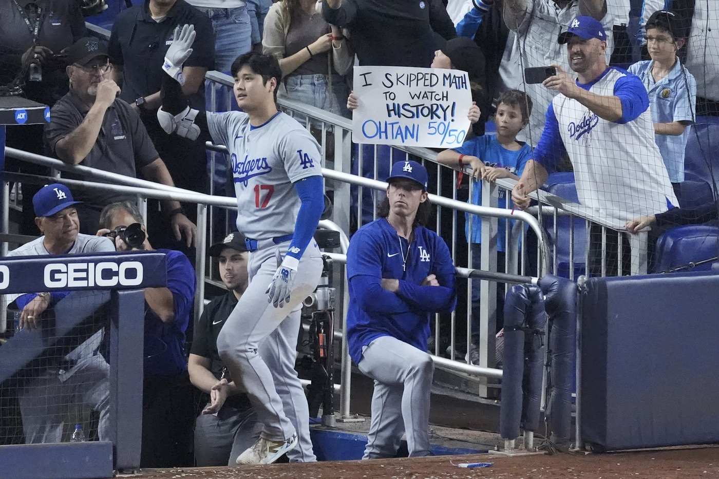 Ohtani has 3 homers, 10 RBIs and becomes first 50-50 player as Dodgers rout Marlins, clinch playoffs | iNFOnews.ca Ohtani has 3 homers, 10 RBIs and becomes first 50-50 player as Dodgers rout Marlins, clinch playoffs | iNFOnews.ca