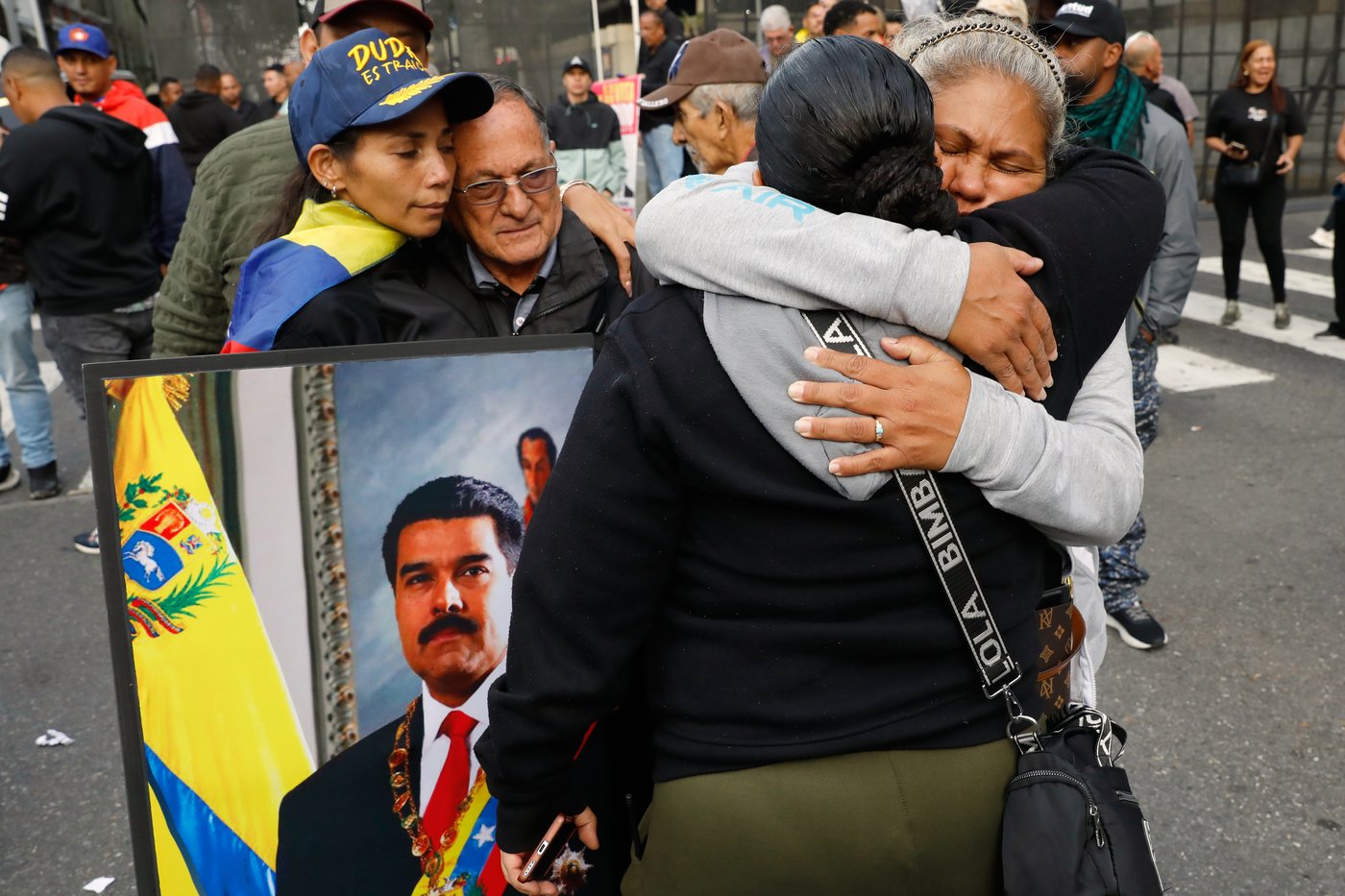 Photos show people reacting to the US capture of Venezuelan President Nicolas Maduro | iNFOnews.ca