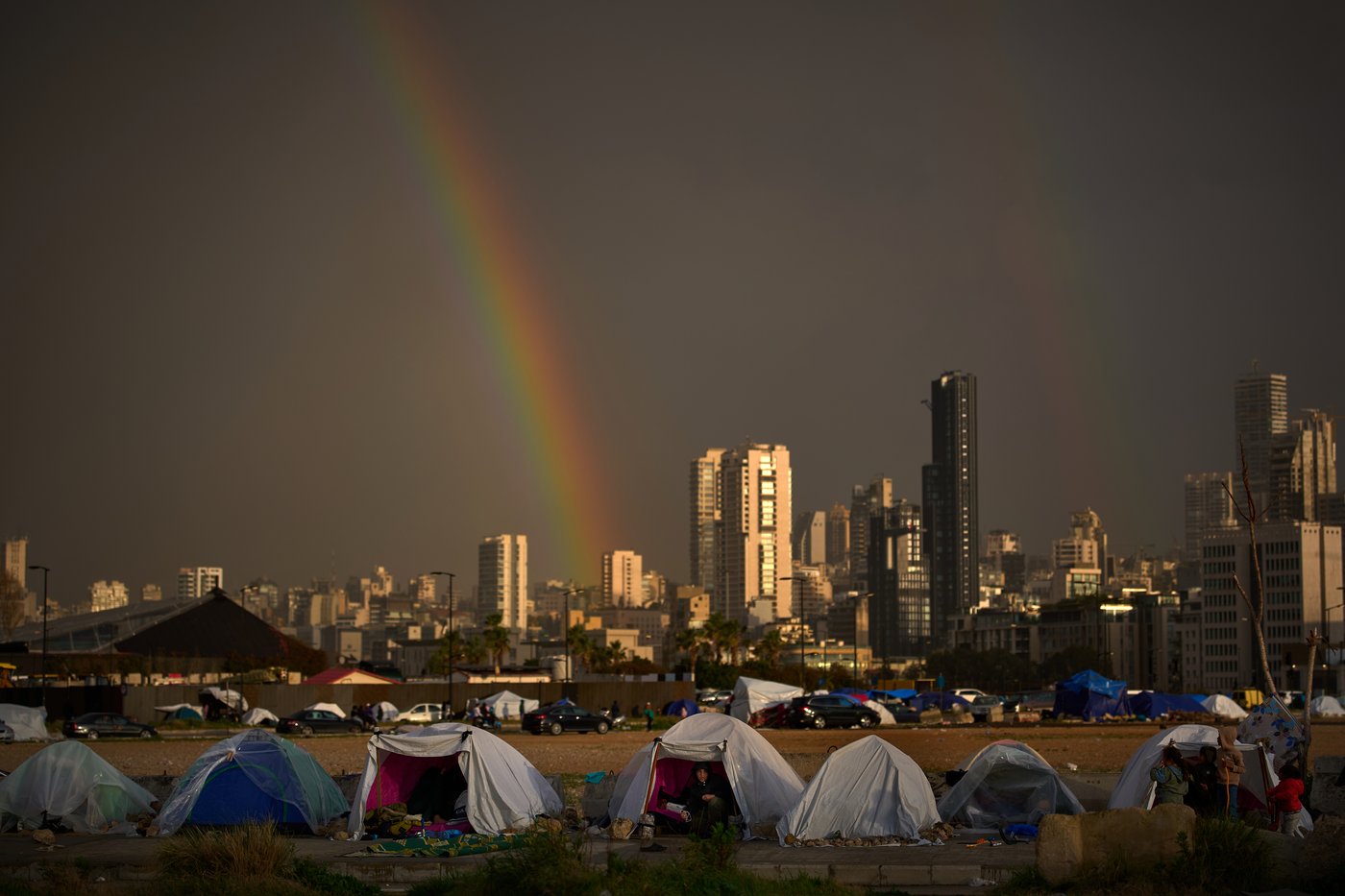 Photos show displaced Lebanese sheltering in Beirut as the war escalates | iNFOnews.ca