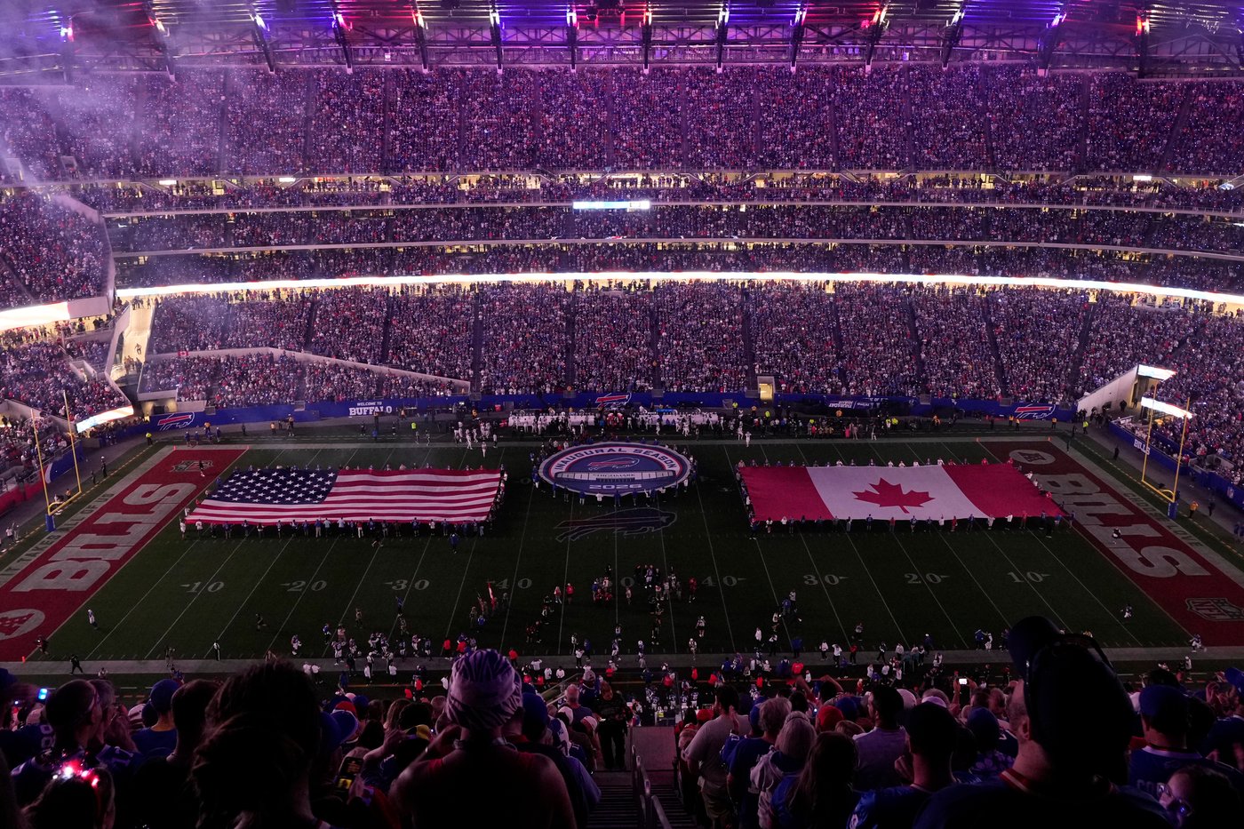 Fireworks, 2 anthems and a full house: Bills beat Lions in 1st regular-season game at new stadium | iNFOnews.ca