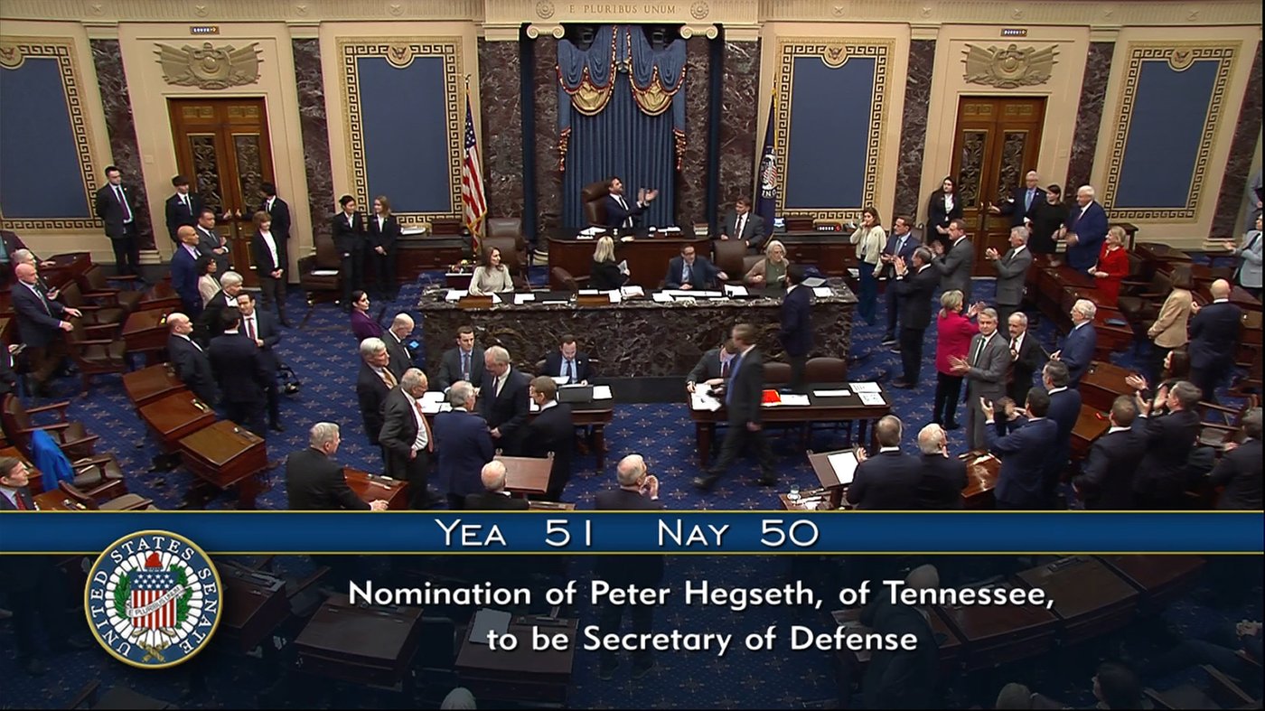 Hegseth is quickly sworn in as defense secretary after dramatic Senate vote | iNFOnews.ca