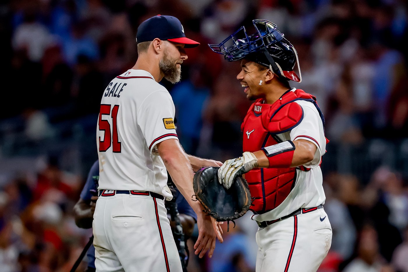 Braves' Sale demands ball in 9th to cap 1st complete game since 2019 in 1-0 shutout of Dodgers | iNFOnews.ca