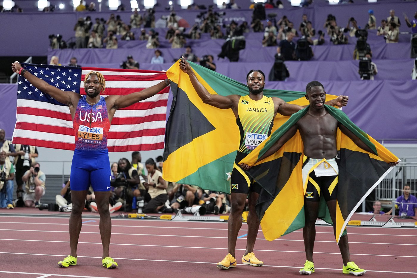 Oblique Seville joins Bolt as a Jamaican sprint champ. Jefferson-Wooden wins gold for US | iNFOnews.ca Oblique Seville joins Bolt as a Jamaican sprint champ. Jefferson-Wooden wins gold for US | iNFOnews.ca