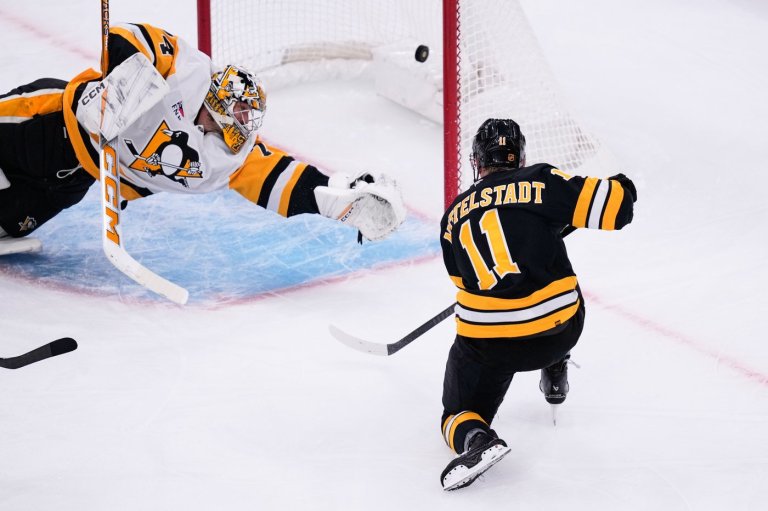 The Bruins beat the Penguins 2-1 as Khusnutdinov, Mittelstadt score 50 seconds apart | iNFOnews.ca