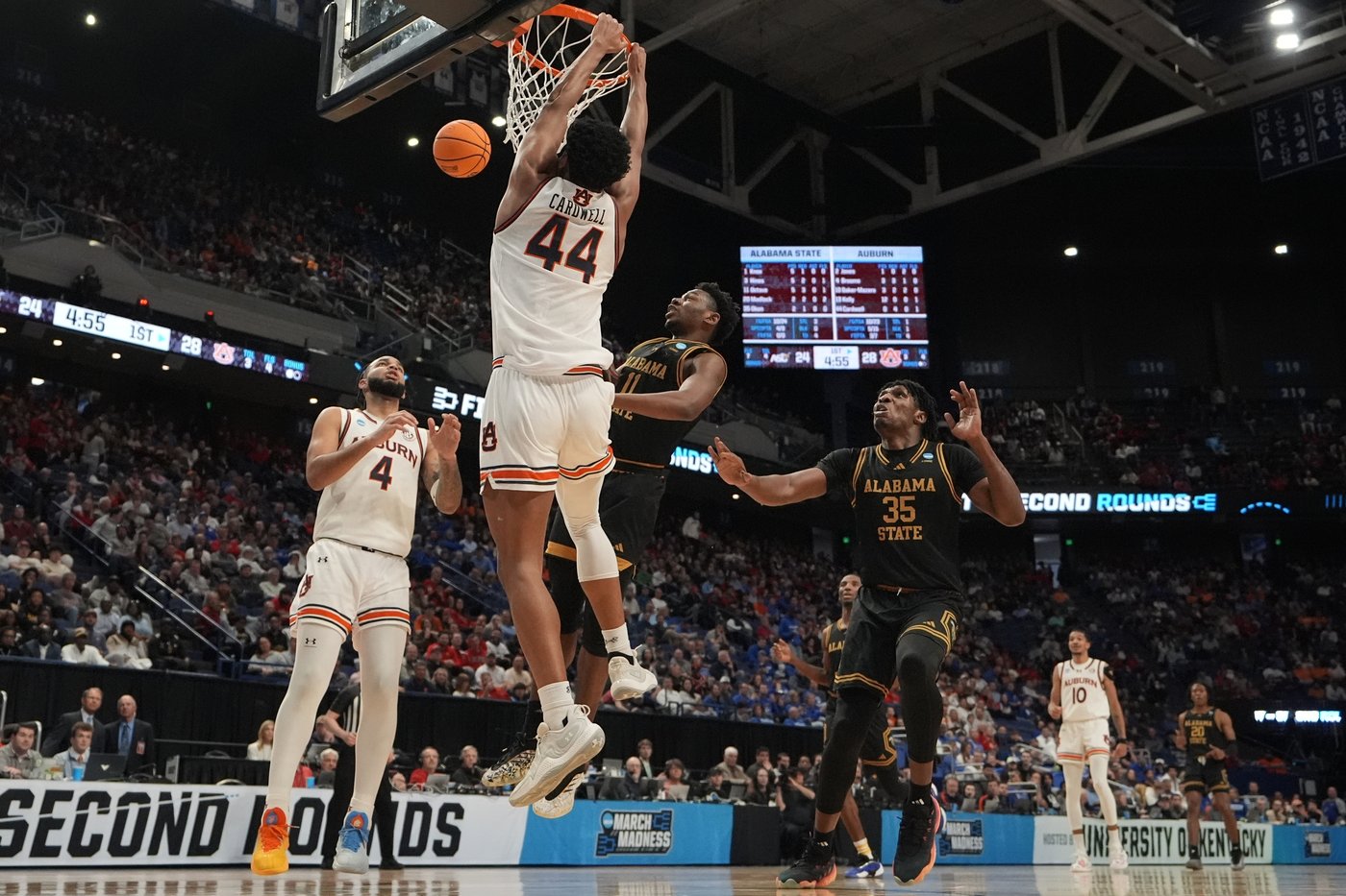 No. 1 overall seed Auburn puts away Alabama State 83-63 to open March Madness | iNFOnews.ca