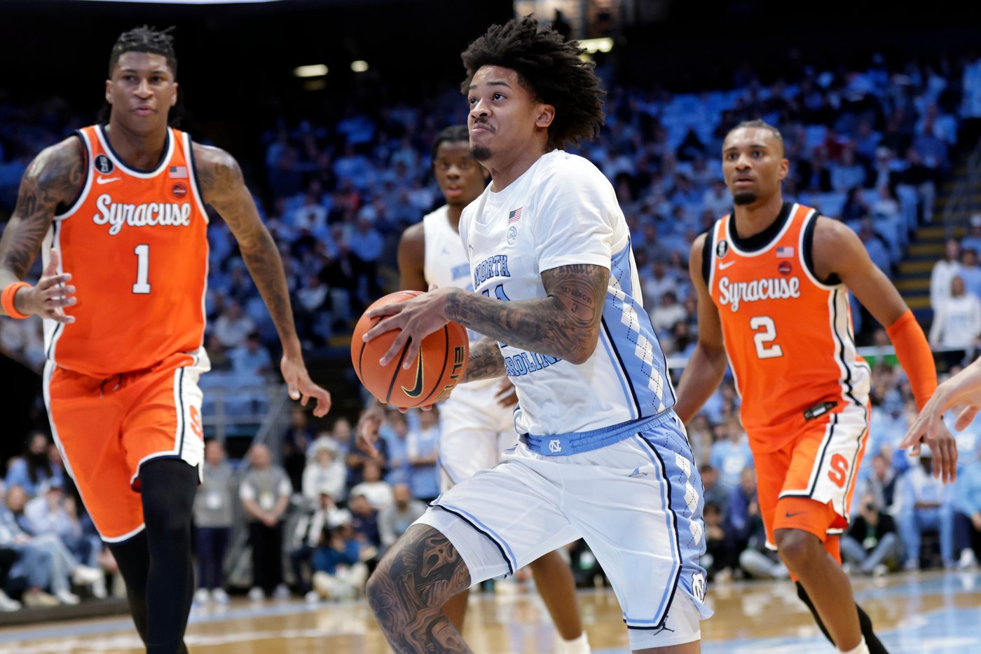 Caleb Wilson scores 22 points to lead No. 14 North Carolina past Syracuse, 87-77 | iNFOnews.ca