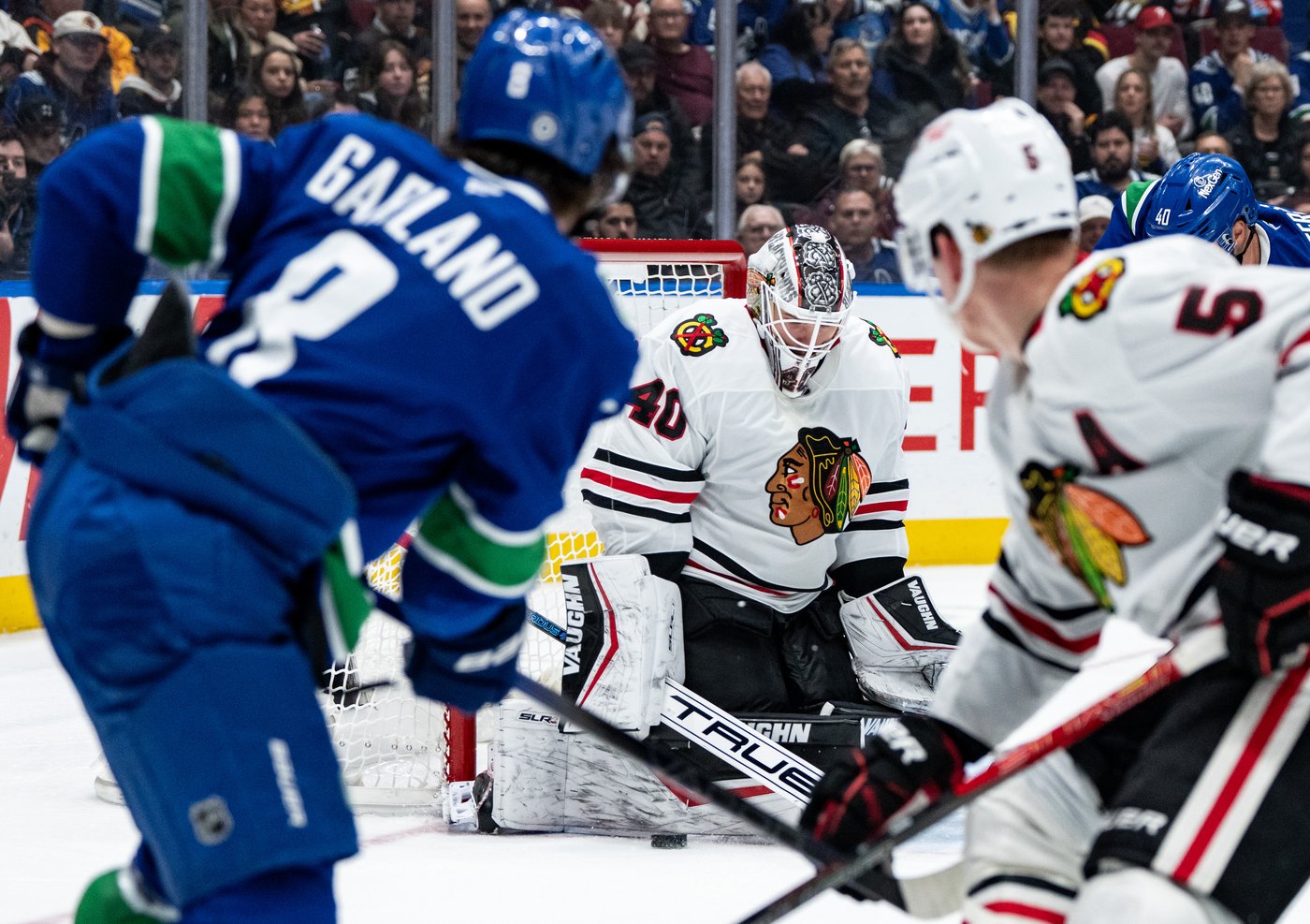 Brannstrom has winner as Canucks beat Blackhawks 4-1; Bedard held scoreless | iNFOnews.ca