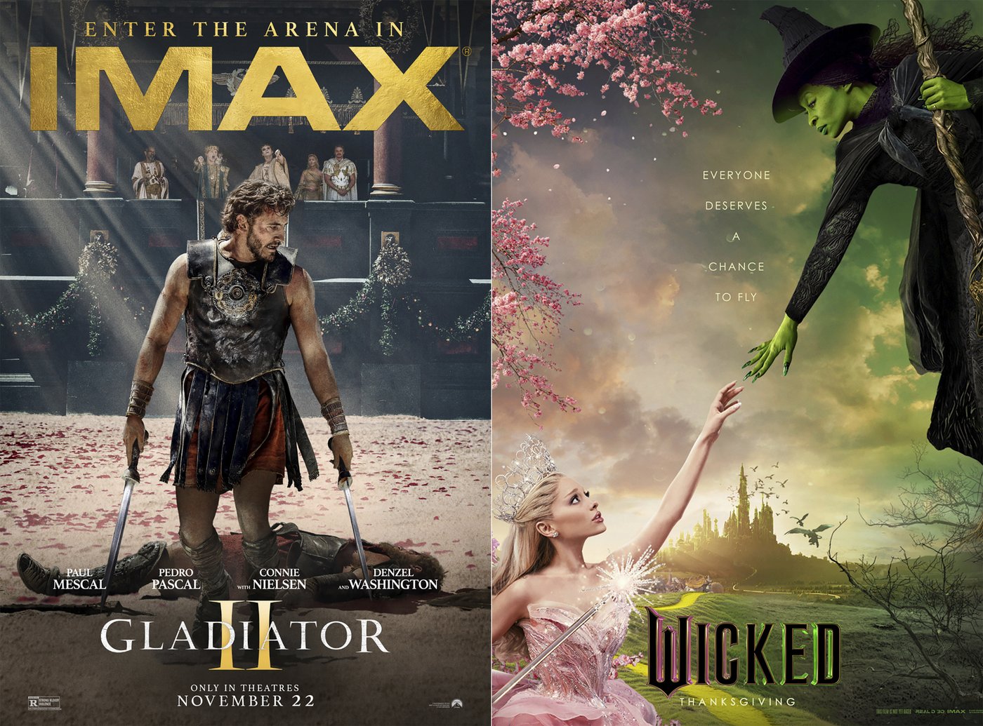 Is ‘Glicked’ the new ‘Barbenheimer’? ‘Wicked’ and ‘Gladiator II’ collide in theaters | iNFOnews.ca