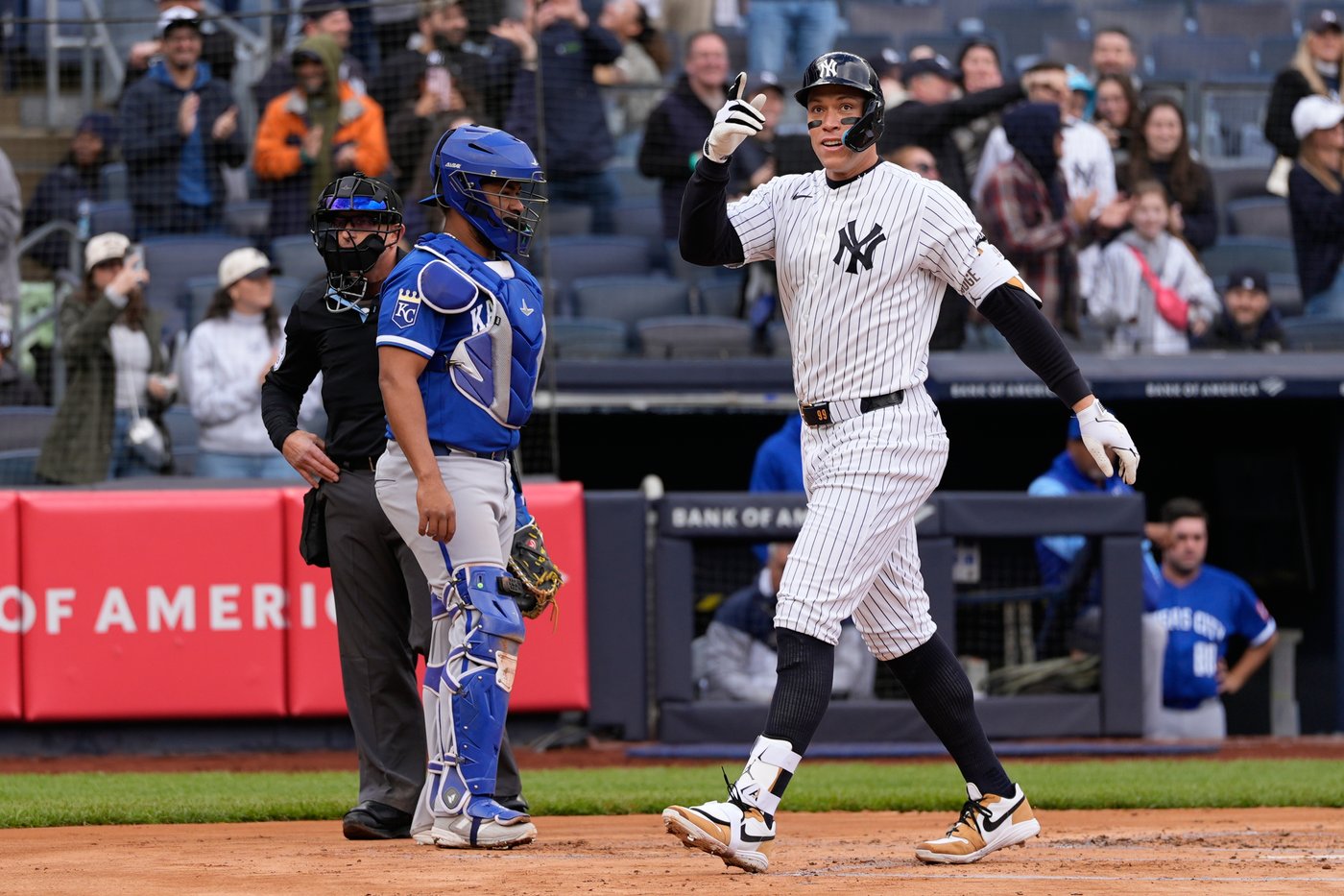 Judge and Rice hit early homers off Ragans as Yankees beat skidding Royals 7-0 for 3-game sweep | iNFOnews.ca