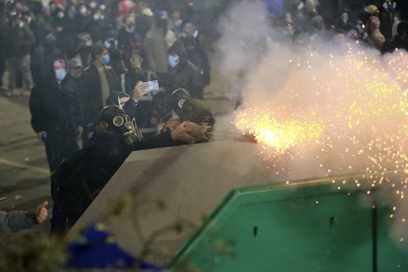 Protesters gather for third night of demonstrations after Georgia announces suspension of EU talks | iNFOnews.ca