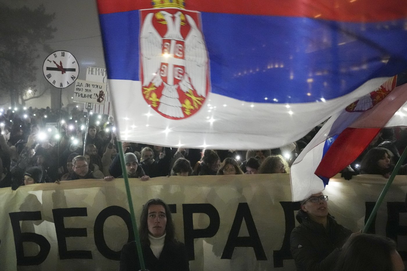Instead of partying, thousands turn New Year celebration into anti-government protest in Serbia | iNFOnews.ca Instead of partying, thousands turn New Year celebration into anti-government protest in Serbia | iNFOnews.ca