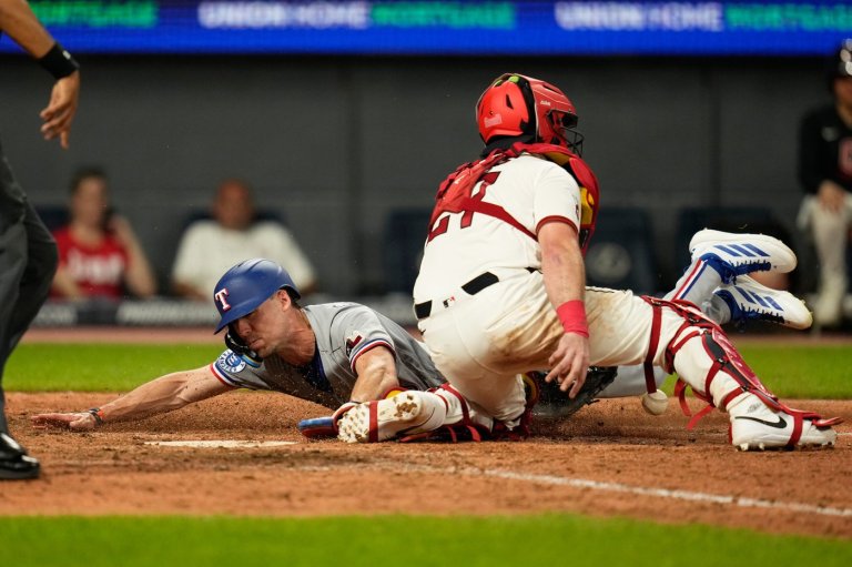 Cameron Cauley makes splash in big league debut as Rangers top Guardians 6-3 for 5th straight win | iNFOnews.ca