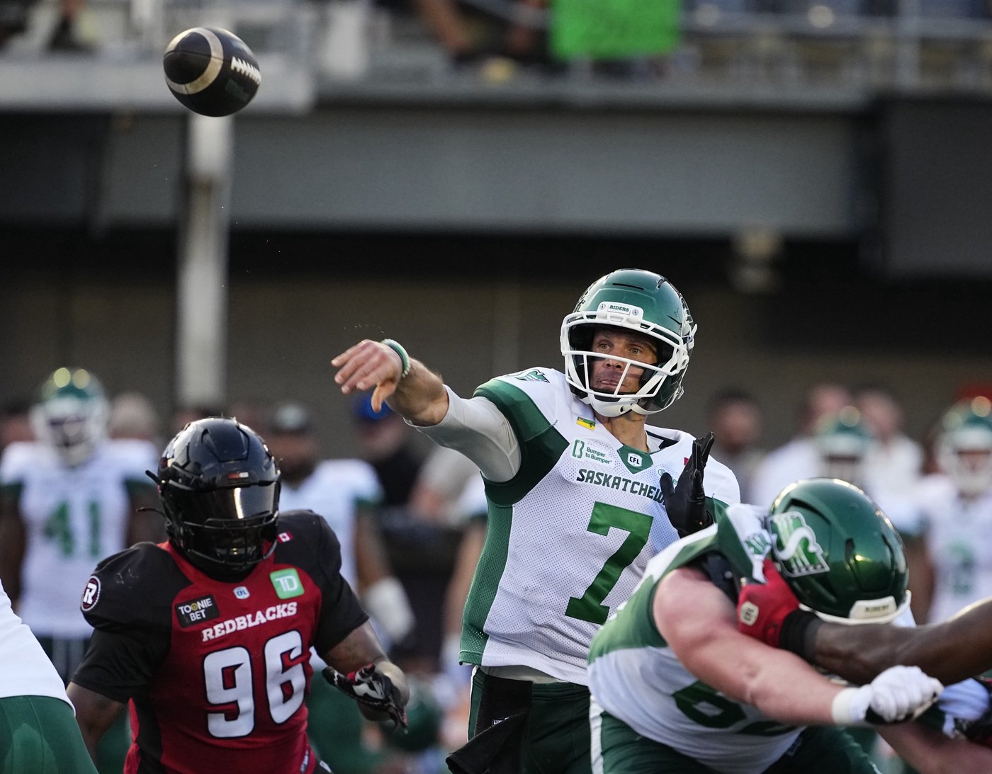 Roughriders hang on to 27-22 victory after defence defuses late Redblacks' drive | iNFOnews.ca Roughriders hang on to 27-22 victory after defence defuses late Redblacks' drive | iNFOnews.ca