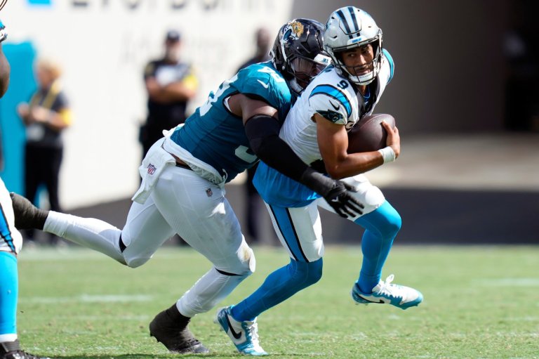 Another season opener, another turnover-filled performance for Panthers QB Bryce Young | iNFOnews.ca