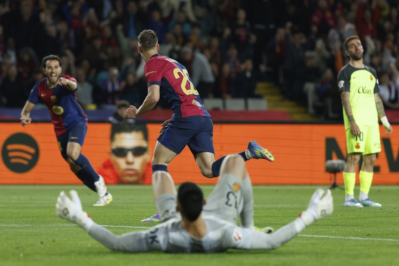 Barcelona increases Spanish league lead by beating Mallorca 1-0 on Dani Olmo's goal | iNFOnews.ca Barcelona increases Spanish league lead by beating Mallorca 1-0 on Dani Olmo's goal | iNFOnews.ca