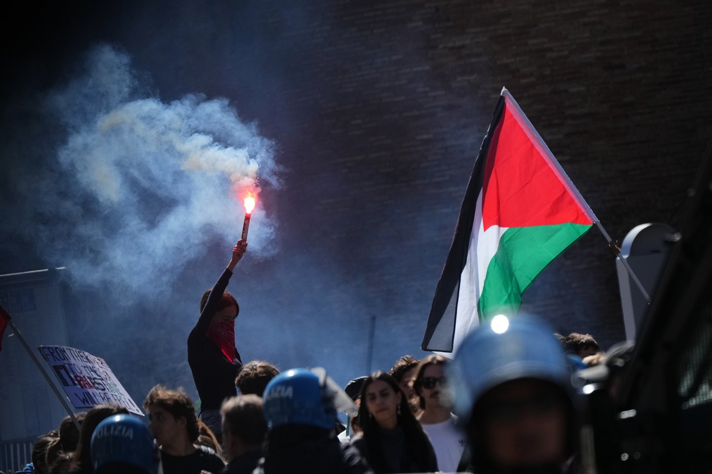 Pro-Palestinian protesters reach Italy's soccer training center to oppose game vs. Israel | iNFOnews.ca