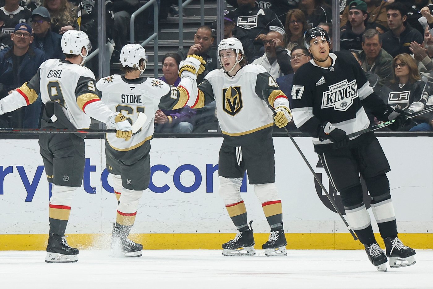 Stone scores in OT, Eichel had 3 assists in Golden Knights' 3-2 win over Kings | iNFOnews.ca Stone scores in OT, Eichel had 3 assists in Golden Knights' 3-2 win over Kings | iNFOnews.ca